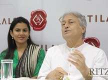 Musician Amjad Ali Khan launches Kirtilals new TV commercial in Chennai08