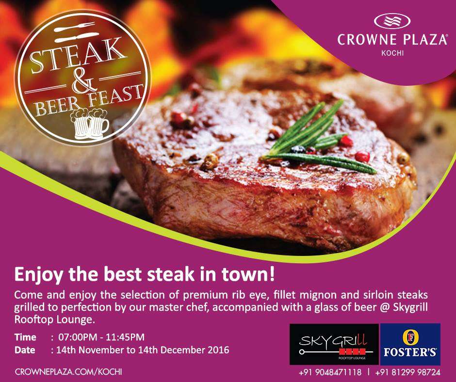 Enjoy The 'Steak And Beer Fest' At Crowne Plaza! | RITZ