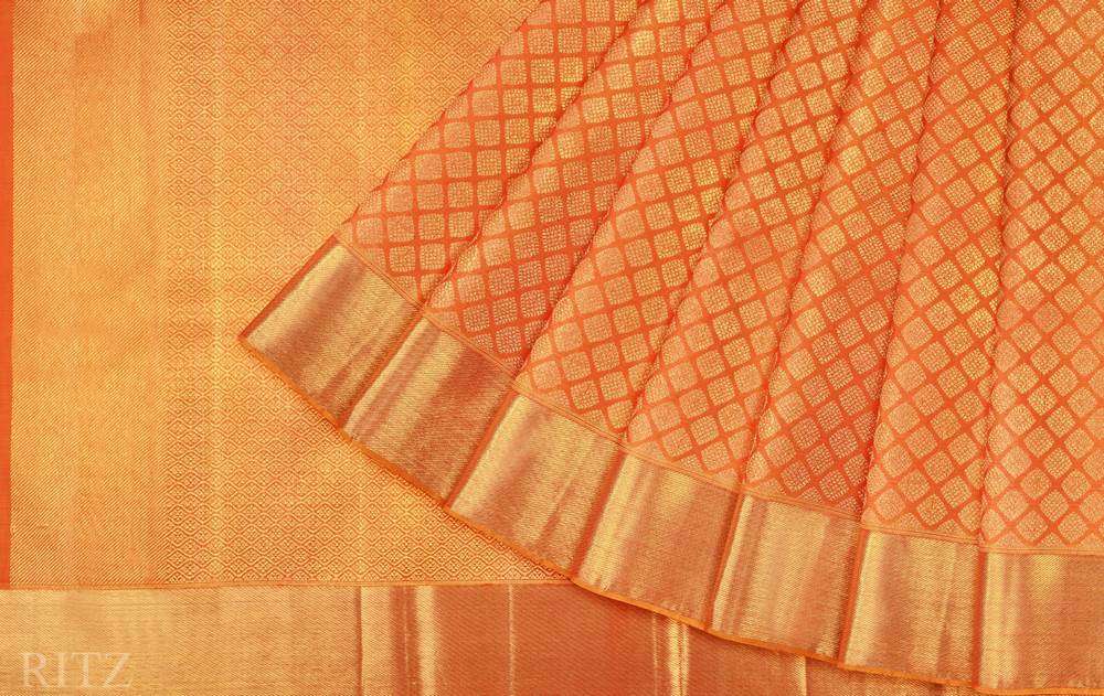 Pure silk 10.5yard Muhurtham saree – 9yardz