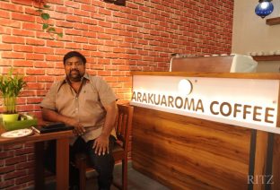 Chaitanya at the Araku Aroma Cafe