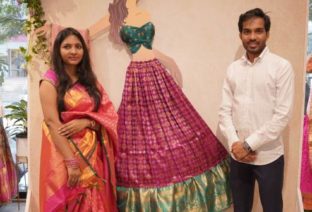 Designer Mahitha Prasad with Anirudh Kankatala